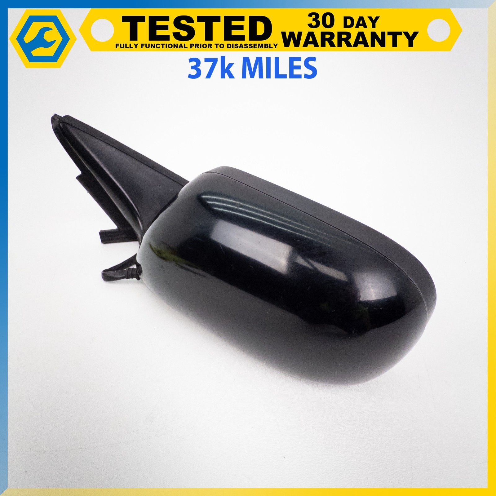 FOR PARTS! 05-12 ASTON MARTIN DB9 LEFT EXTERIOR REAR VIEW MIRROR GLASS BLACK OEM