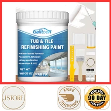 Tub and Tile Refinishing Kit, White Paint 35 Fl Oz (Pack of 1)