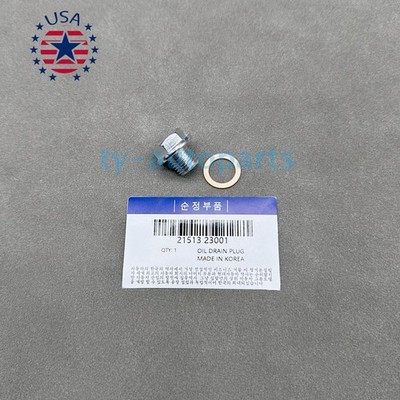 OEM 2151323001 ENGINE OIL DRAIN PLUG & WASHER For 2000-2020 HYUNDAI KIA USA!!