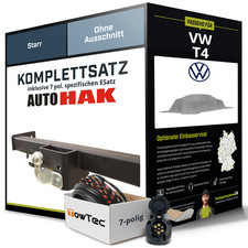 Für VW T4 Pritsche Anhängerkupplung starr +eSatz 7pol 07.1990-07.1998 NEU