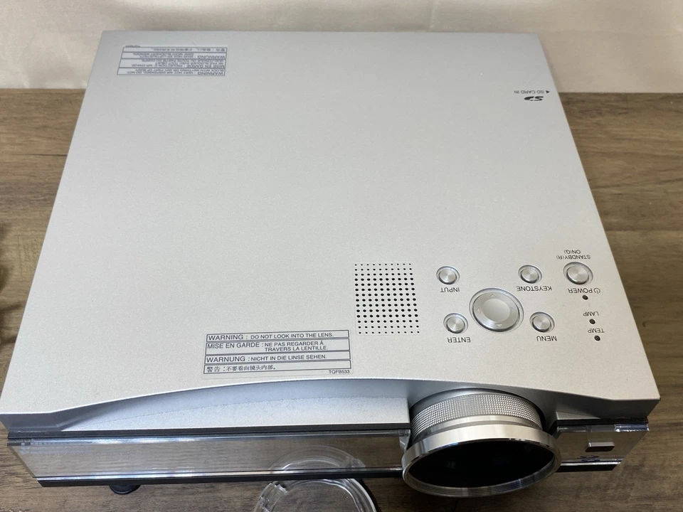 Panasonic PT-AE200E LCD Projector, Silver, Used, 363H Lamp, EU Plug, Cables - Image 4 of 4