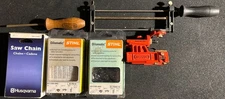 Oregon One Mark Chainsaw Chain Sharpener, 3 New/Used STIHL/Husqvarna Chains Lot