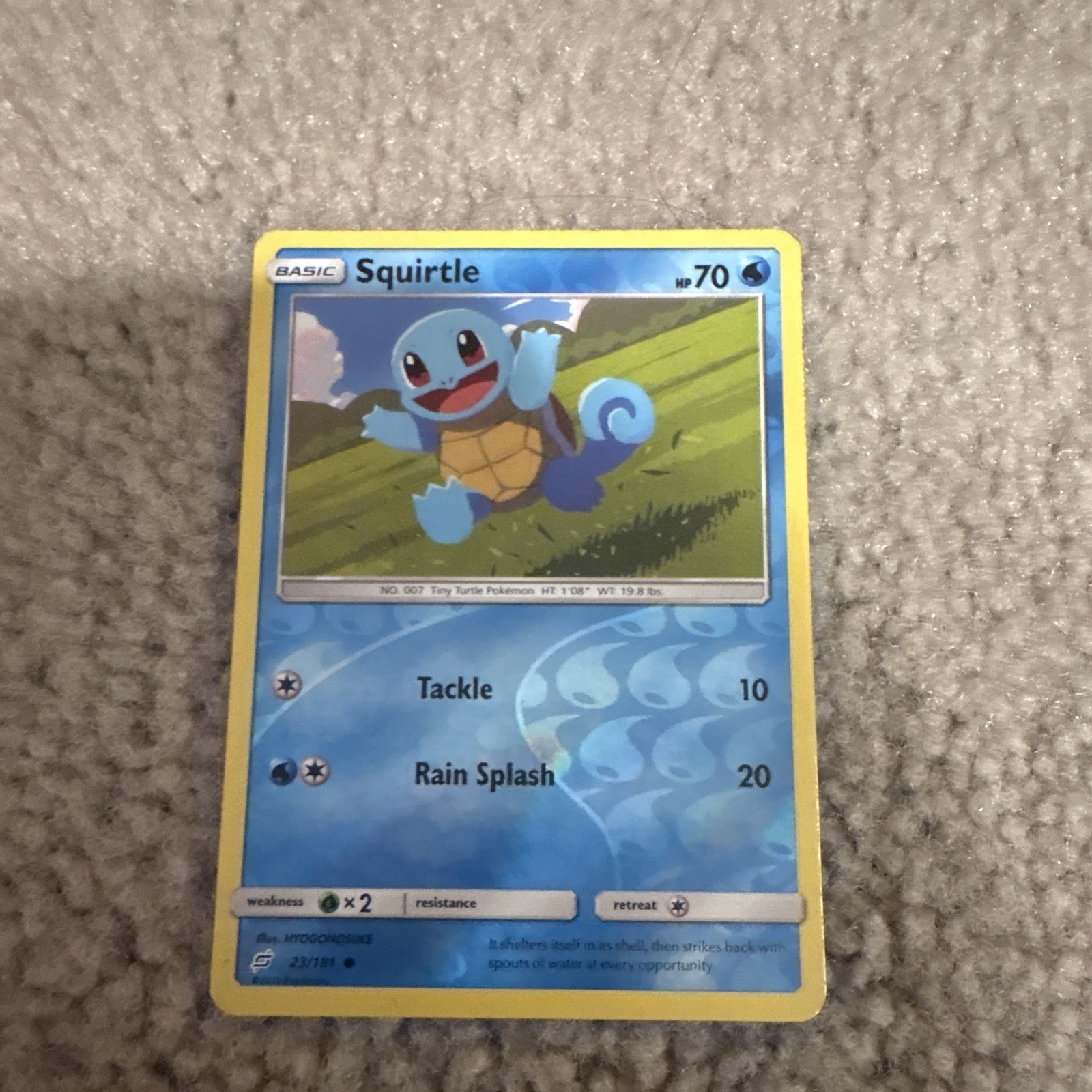 The Pokémon Company Squirtle SM Team Up 23/181 reverse holo Eng 70HP Basic