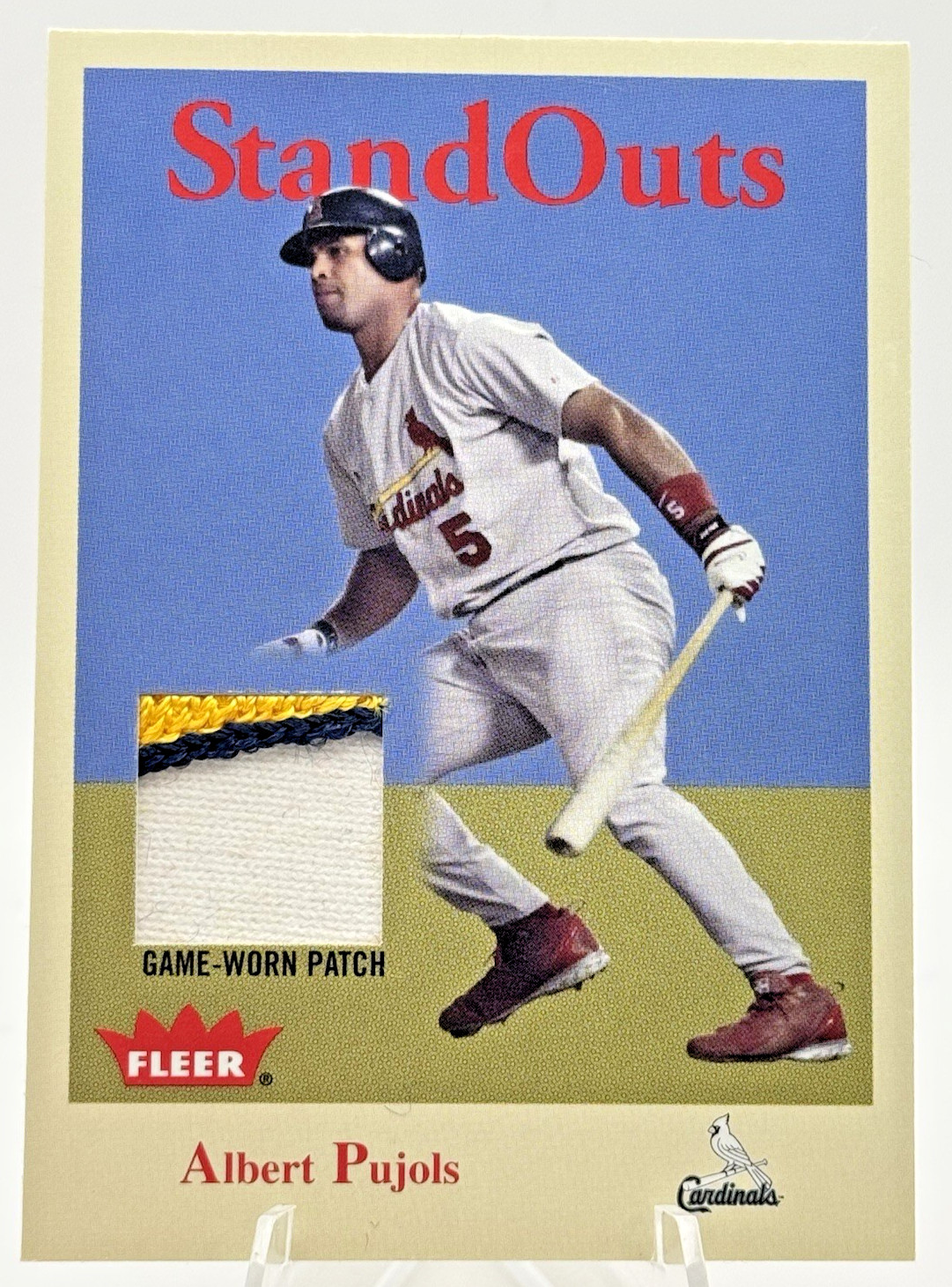 Albert Pujols 2005 Fleer Tradition Stand Outs Patch #SOP-AP /50