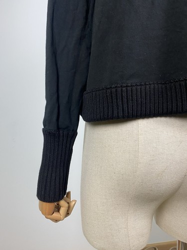 DOLCE GABBANA Black Wool Turtle Neck Knitted Floral Print Sweater Size 11/12 - Picture 16 of 24
