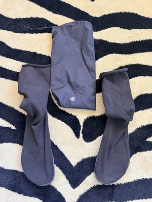 Men's Black Solid Sneaker Socks Pair, Grip Sole, Size 10-13