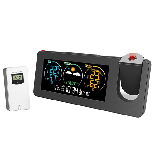 Digital LCD Clock Indoor Outdoor Weather Station Clock Calendar Thermometer - Picture 2 of 12