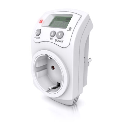 Bearware Steckdosen Thermostat cooling und heating mode LCD Display IP20 Weiß