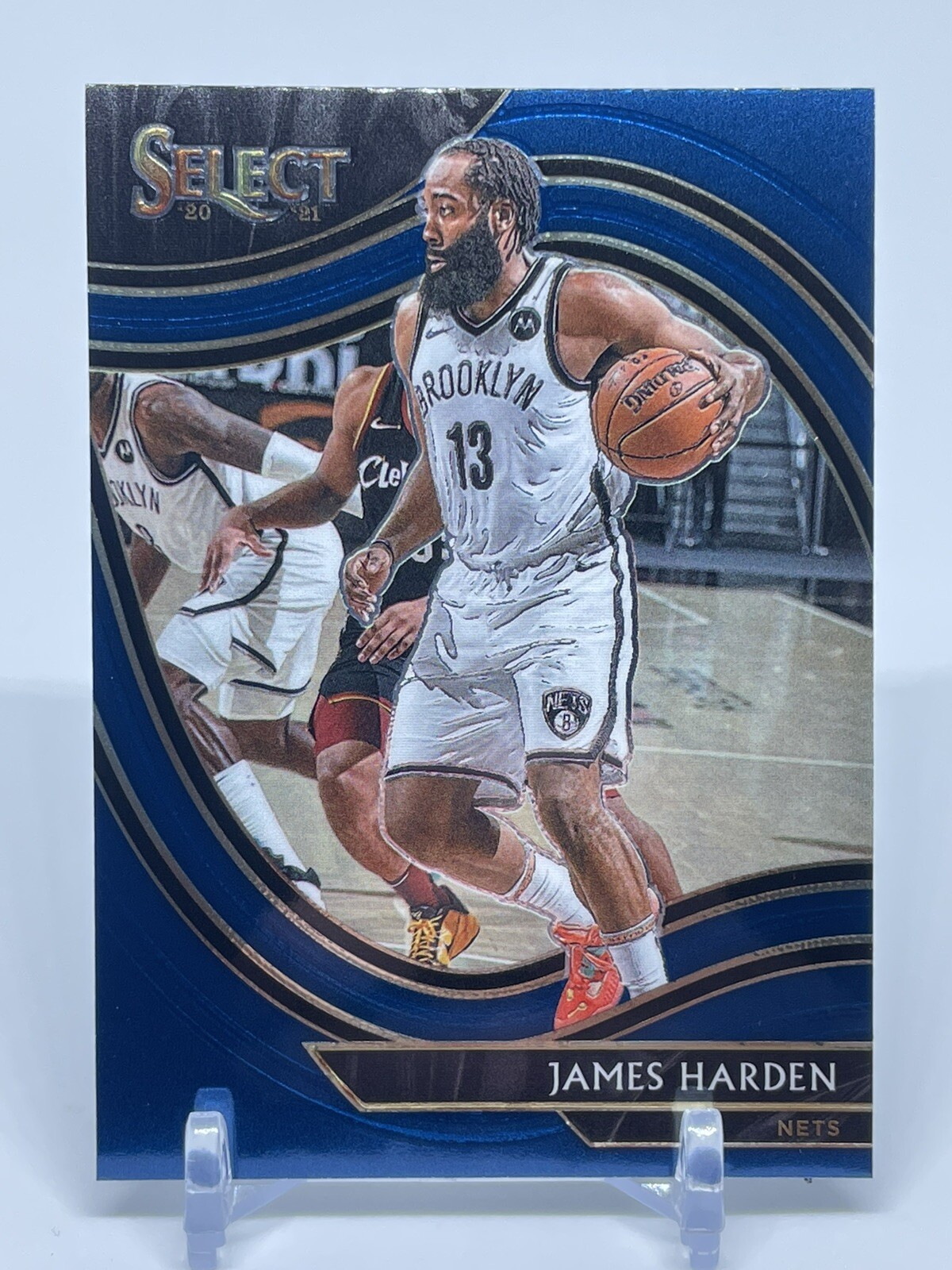 2020-21 Panini Select Blue Courtside James Harden Brooklyn Nets #212