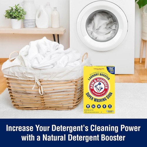 Arm & Hammer Super Washing Soda Detergente Booster y Limpiador Hogar, 55oz. - Imagen 4 de 4
