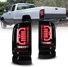 Smoke Led Tail Lights Pair Brake Lamps For 1994-2001 Dodge Ram 1500 2500 3500 Smoke Led Tail Lights Pair Brake Lamps For 1994-2001 Dodge Ram 1500 2500 3500