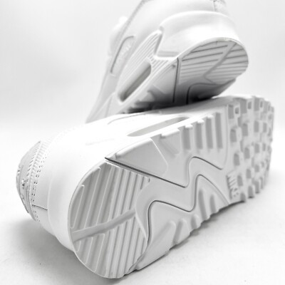 NEW* MEN Nike Air Max 90 Recraft Triple White (CN8490 100
