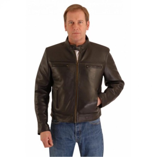Chaqueta Moto Sin Protecciones de PIEL Ligera para Hombre OSX Vespa 164 |  eBay