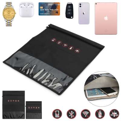 Faraday Bag RFID Signal Blocking Shielding Pouch Large Laptop Case Small Large