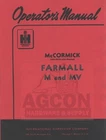 FARMALL INTERNATIONAL M and MV Tractor Operators Manual