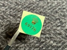 Authentic Rolex 69178 Ladies Oyster DateJust Green Case Back Hologram Sticker