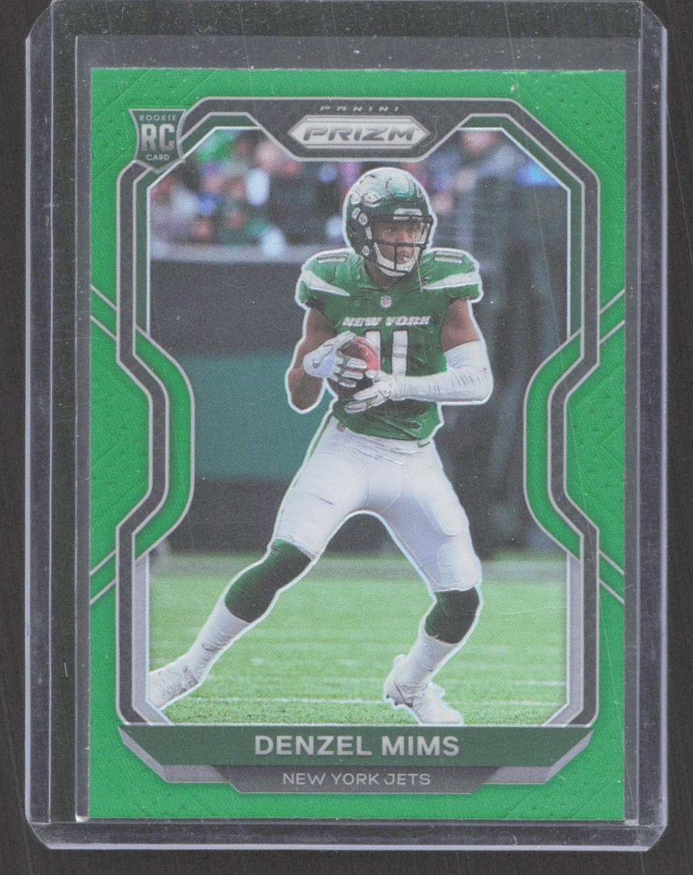 2020 Panini Prizm Denzel Mims Rookie #355 Green Prizm