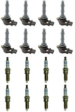 Delphi Ignition Coils and Bosch Spark Plugs Set For Mercedes W209 W211 W216 W219