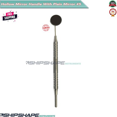 Dental Mirror # 5 Stainless Steel Oral Care Signature Handle Dentist Instruments