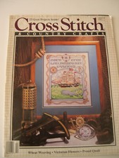 Cross Stitch Country Crafts Jan/Feb 1989 Magazine 22 Projects