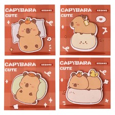 2/4X Sticky Note Cartoon Animal Capybara Stic...