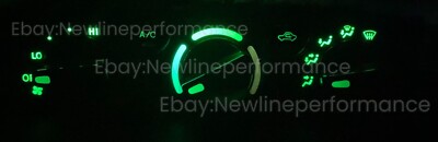 Green Climate Control LED Bulb Kit for Toyota Tacoma 2001-2004