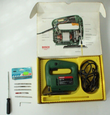 BOSCH PST 50 Stichsäge Pendelhubstichsäge 350 Watt Originalkarton +6 Sägeblätter