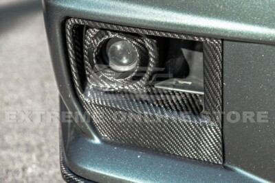 Cubre Rejilla De Fibra De Carbono Para Luz Antiniebla Delantera De Cadillac CTS-V 2009-2015