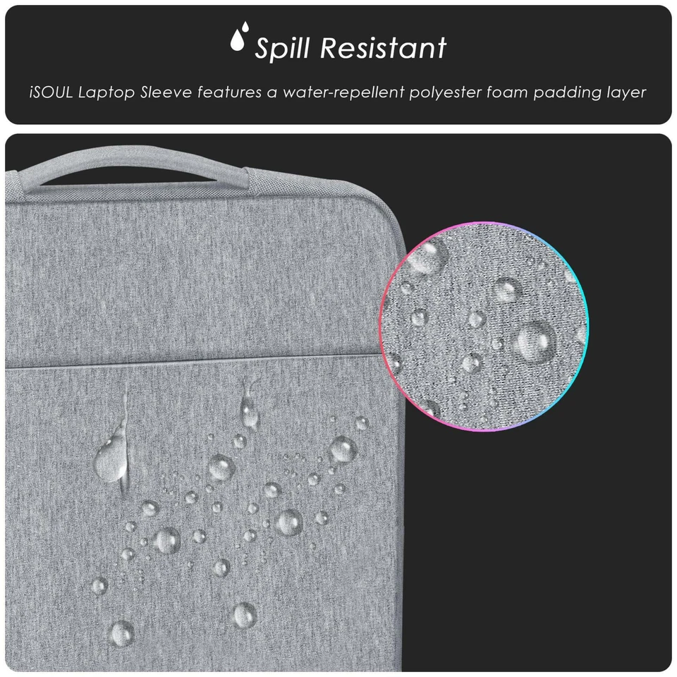 Laptop Case Sleeve Bag For 13 14 15.6" Macbook Lenovo Microsoft HP DELL Cover - Image 2 of 4