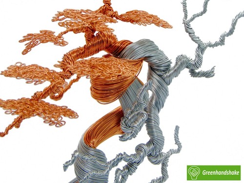 Copper Wire Tree Sculpture, Christmas gift, handcraft, brand new, home decor - Picture 10 of 11