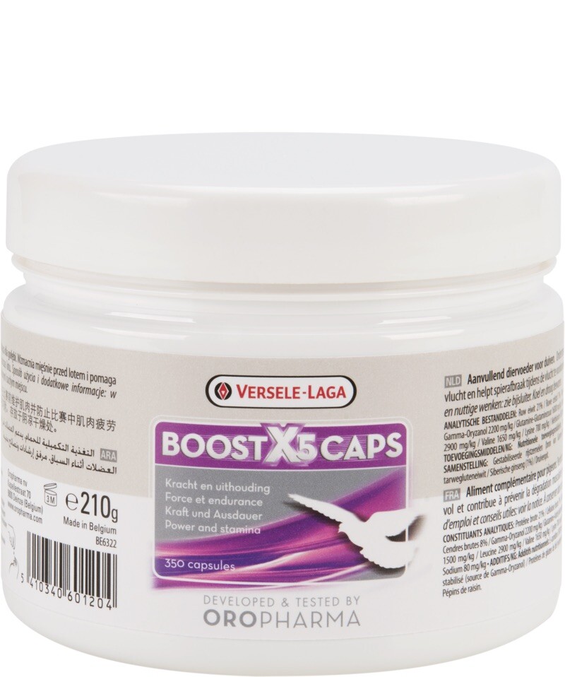 Oropharma Boost X5 complément pigeon voyageur endurance 350 gélules musculaires