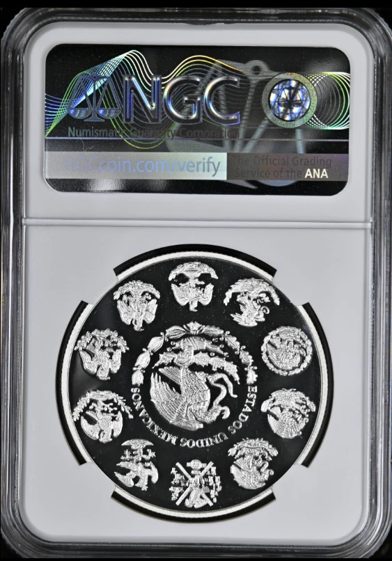 :2011 Mo 5 PESOS MEXICO CHICHEN ITZA THE CHURCH KM#947 NGC PR 69 UCAM RARITY R6  - Image 2 of 2