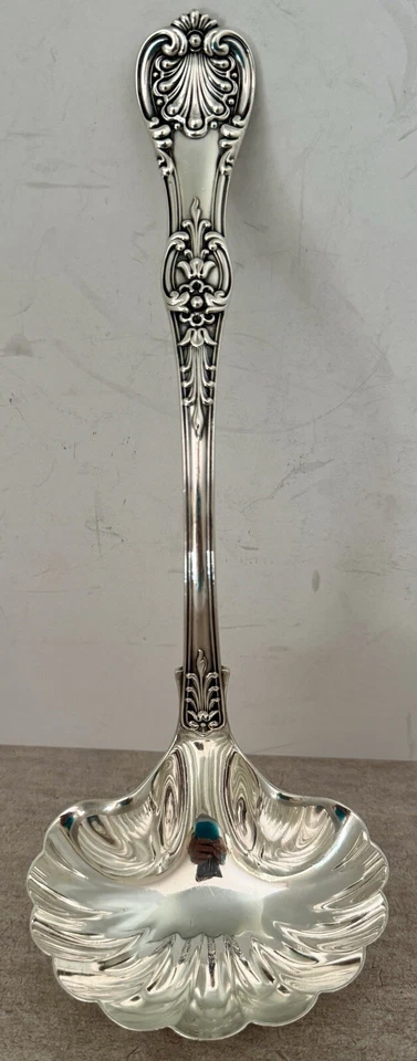 TIFFANY INGLÉS REY PLATA ESTERLINA 11” CUCHARÓN SOPA OSTRA VIEIRA CUENCO CONCHA Foto 3 de 4