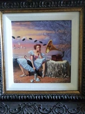 art work original framed oil