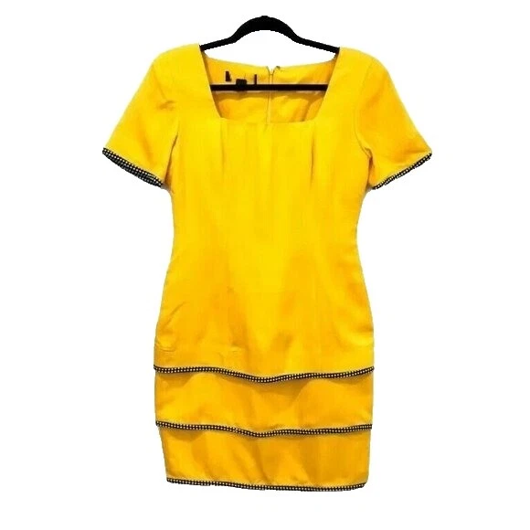 100% Seda Vestidos Vintage Cóctel en niveles para Mujeres