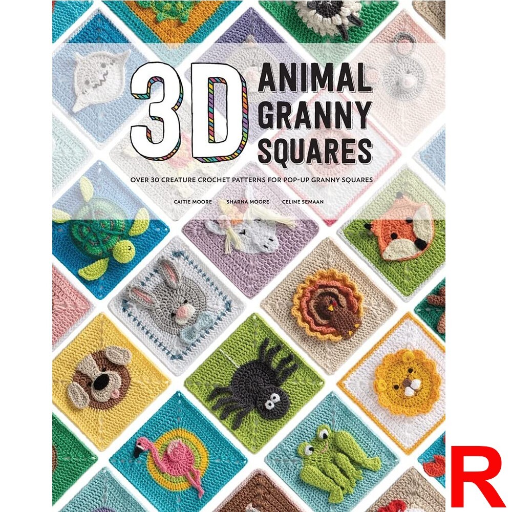 3D Animal Granny Squares : Over 30 Creature Crochet Patterns For Pop-Up Granny Squares Caitie Moore - Image 13
