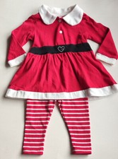 Baby Set aus Kleid und Leggings - Weihnachts-...