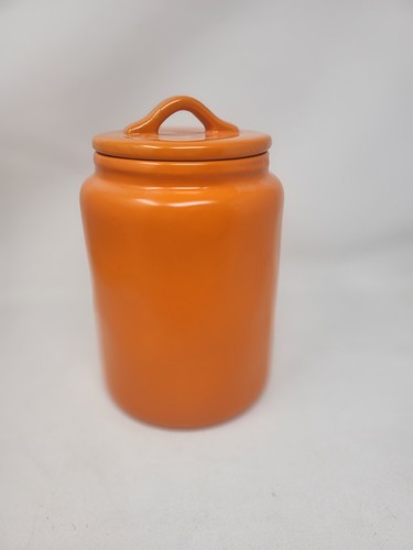 Rae Dunn TRICKs FOR TREATS Canister Ceramic Orange Halloween - Picture 3 of 5