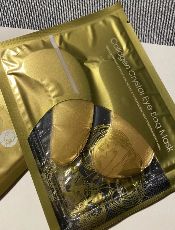 100 Pcs Collagen 24k Gold Under Eye Gel Mask - Anti Ageing Wrinkle Bag Remover - Image 2 of 4