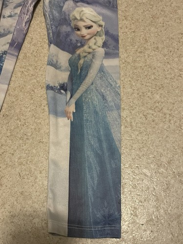 Elsa and Anna leggings girls size 6 Disney Frozen - Picture 2 of 5