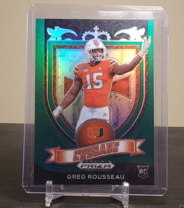 2021 Prizm Draft Picks - Greg Rousseau - Crusade - Green Prizm - RC #179
