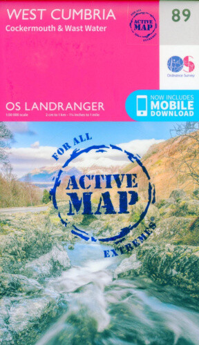 Thumbnail - West Cumbria, Cockermouth & Wast Water (os Landranger Map) By Ordnance