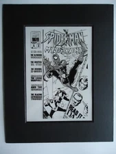 96 PAGE 1995 SPIDER-MAN MEGAZINE # 4  STUART IMMONEN  X-MEN COVER PRODUCTION ART