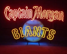 Captain Morgan San Francisco Giants 24"x20" Neon Sign Lamp Light Nightlight EY 