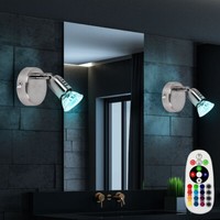 Wandleuchte Flurlampe Spotleuchte Rgb Led Fernbedienung Dimmbar Spot Verstellbar