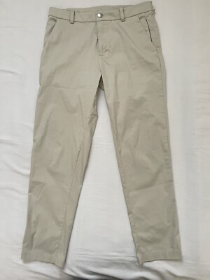Lululemon Golf pants Men 31 Beige Khaki Style E4 ABC Straight Legs  Performance