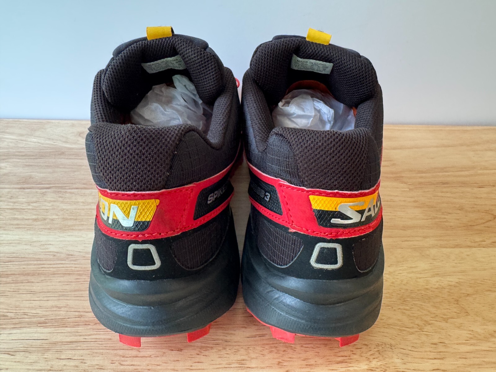 Scarpe Salomon Spikecross 3 invernali trail running rosse unisex uomo 11 donna 12