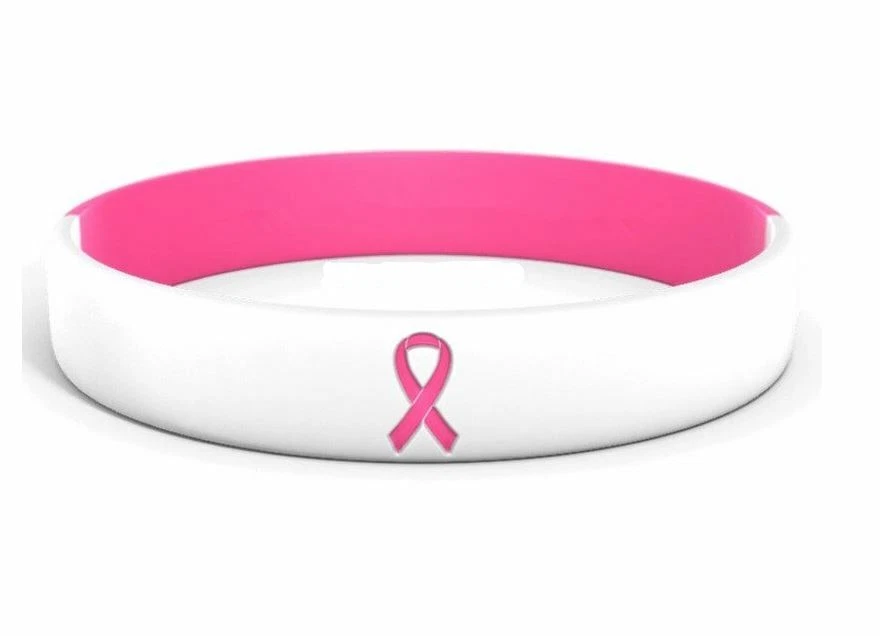 Amazon.com: Breast Cancer Awareness Bracelets Silicone Pink Ribbon Wristband,  Hope Faith Strength Courage Inspiring Support Wristband (60 Pieces) :  Everything Else