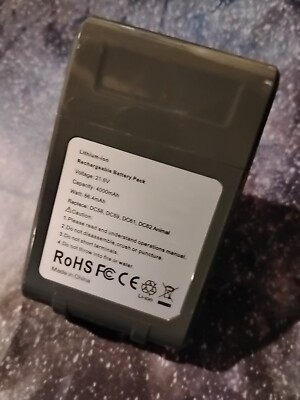 Lithium-Ion Rechargeable Battery Pack Model DC62, 21.6V 4000mAh 86.4Wh