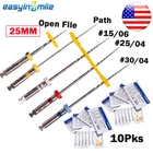 25MM Dental Root Canal Endo X3 Files Niti Rotary Endodontic File Never Break10PK